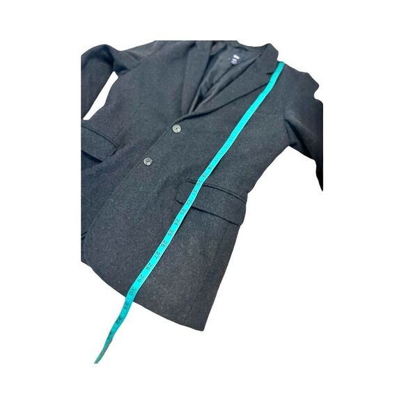 Gap Men's Gray Wool Blazer Jacket Size L Two-Button - Picture 6 of 12